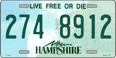 NH license plate 2748912