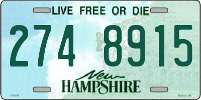NH license plate 2748915