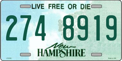 NH license plate 2748919