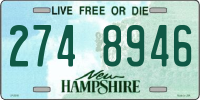 NH license plate 2748946