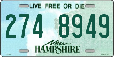 NH license plate 2748949