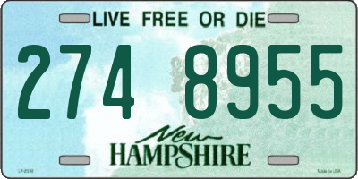NH license plate 2748955