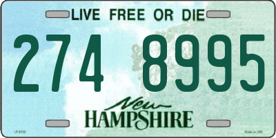 NH license plate 2748995