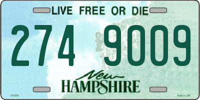 NH license plate 2749009