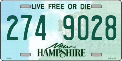 NH license plate 2749028