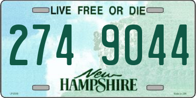 NH license plate 2749044