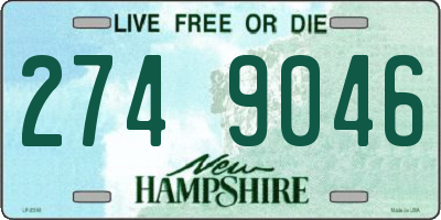 NH license plate 2749046