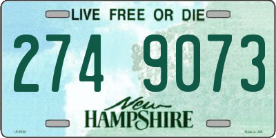 NH license plate 2749073