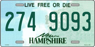 NH license plate 2749093