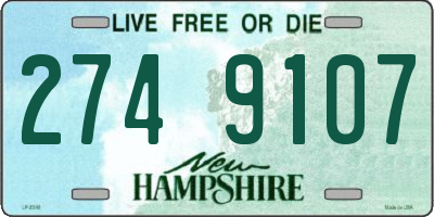 NH license plate 2749107