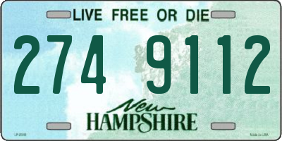NH license plate 2749112