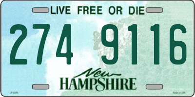 NH license plate 2749116