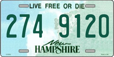 NH license plate 2749120