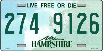 NH license plate 2749126