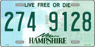 NH license plate 2749128