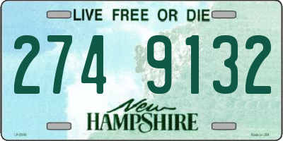 NH license plate 2749132