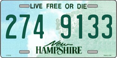NH license plate 2749133