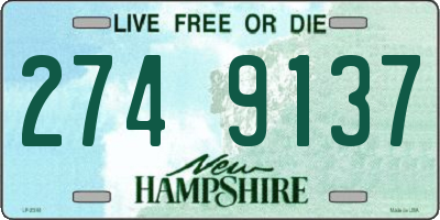 NH license plate 2749137