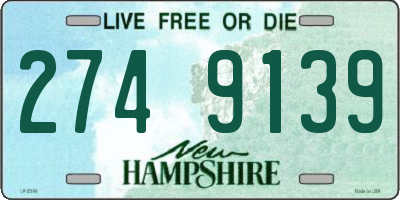 NH license plate 2749139