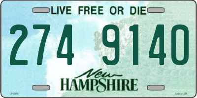 NH license plate 2749140