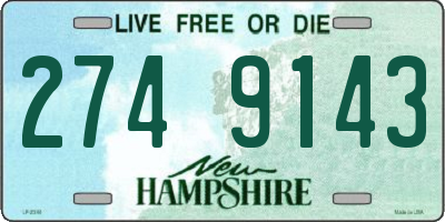NH license plate 2749143