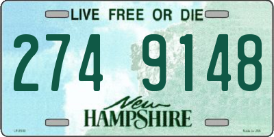 NH license plate 2749148