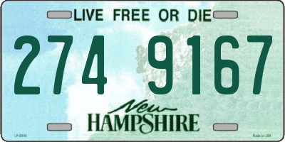 NH license plate 2749167