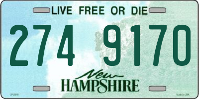 NH license plate 2749170