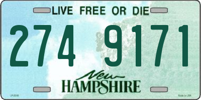 NH license plate 2749171