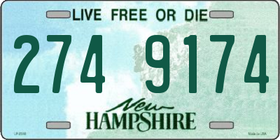 NH license plate 2749174