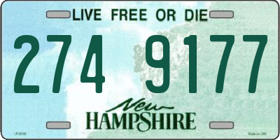 NH license plate 2749177