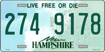 NH license plate 2749178