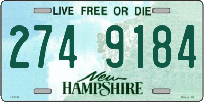 NH license plate 2749184