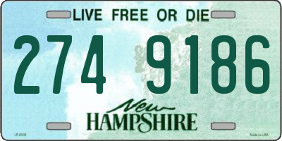 NH license plate 2749186