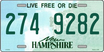 NH license plate 2749282