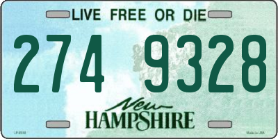 NH license plate 2749328