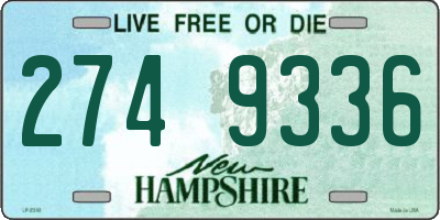 NH license plate 2749336