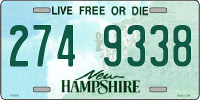 NH license plate 2749338