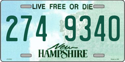 NH license plate 2749340