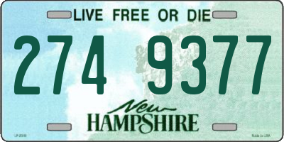 NH license plate 2749377