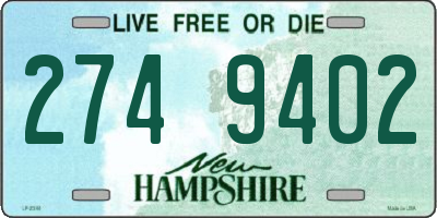 NH license plate 2749402