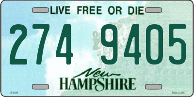 NH license plate 2749405