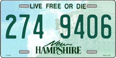 NH license plate 2749406