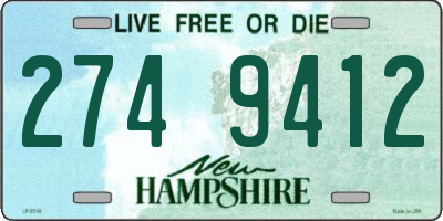 NH license plate 2749412