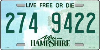 NH license plate 2749422