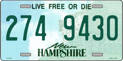 NH license plate 2749430