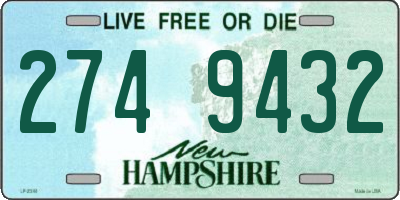 NH license plate 2749432
