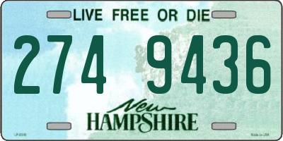NH license plate 2749436
