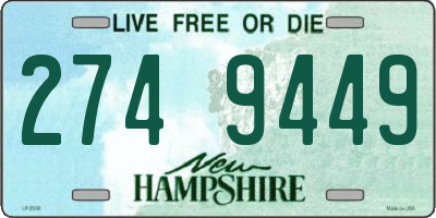 NH license plate 2749449