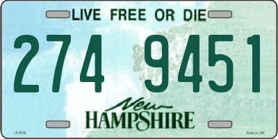 NH license plate 2749451